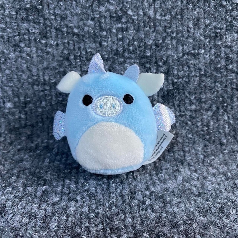 SQUISHMALLOWS BLUE DRAGON MILES MINI SQUISHVILLE PLUSH TOY DRAGON SQUAD